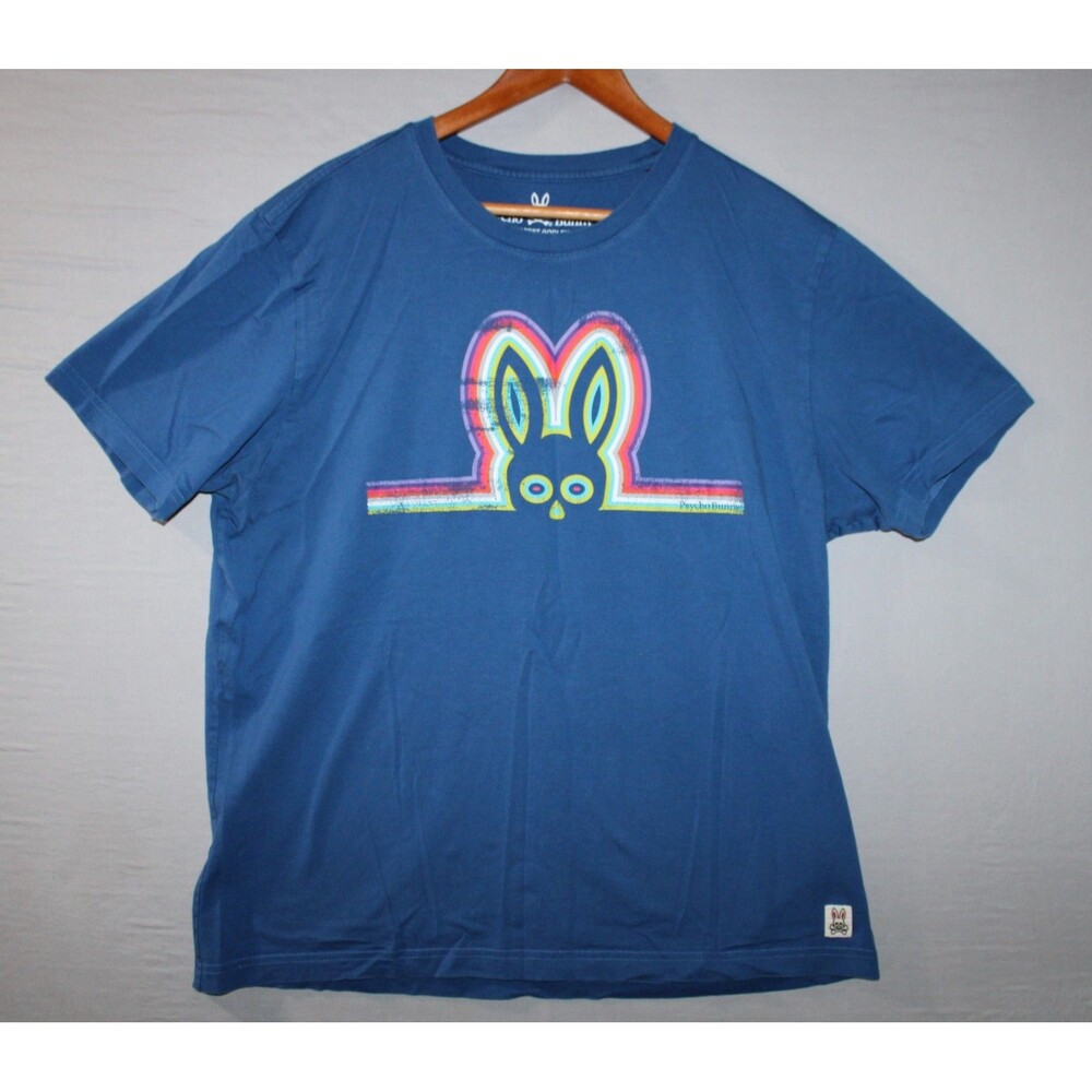Psycho Bunny Short Sleeve Pima Cotton Shirt Size 6 Embroidered Graphic T Shirt